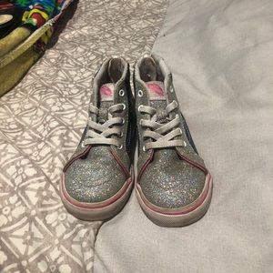 Like new toddler girl vans shoes size 9